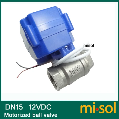 Шаровой кран с электроприводом Misol 10x G1/2 &quotDN15 9 24 В постоянного тока CR04