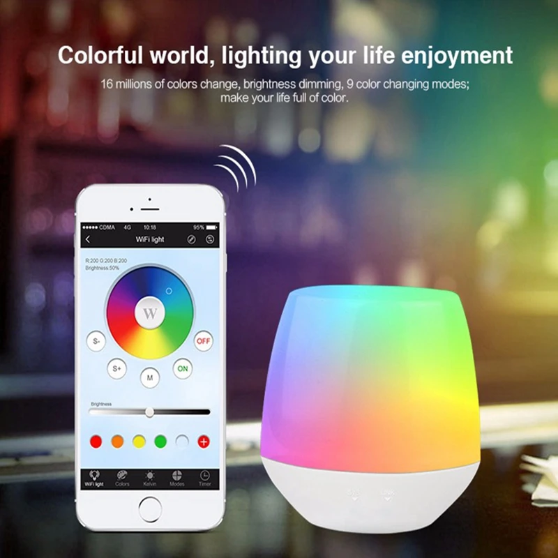 Smart Led Bulb 4W 5W 6W 9W 12W MR16 GU10 E14 E27 Dual White RGBCW RGBWW RGBCCT Lamp Control by 2.4G RF Remote Controller Ibox | Лампы и