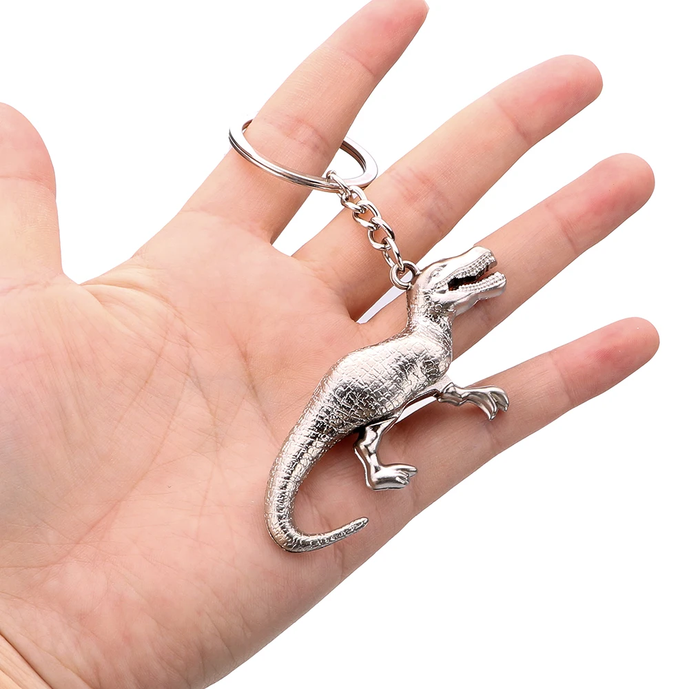FORAUTO авто брелок автомобиля с динозавром Винтаж металлический для ключей от