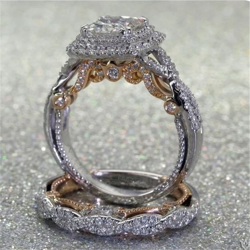 Женское кольцо с бриллиантом Bizuteria Anillos ювелирное изделие из серебра 925 пробы
