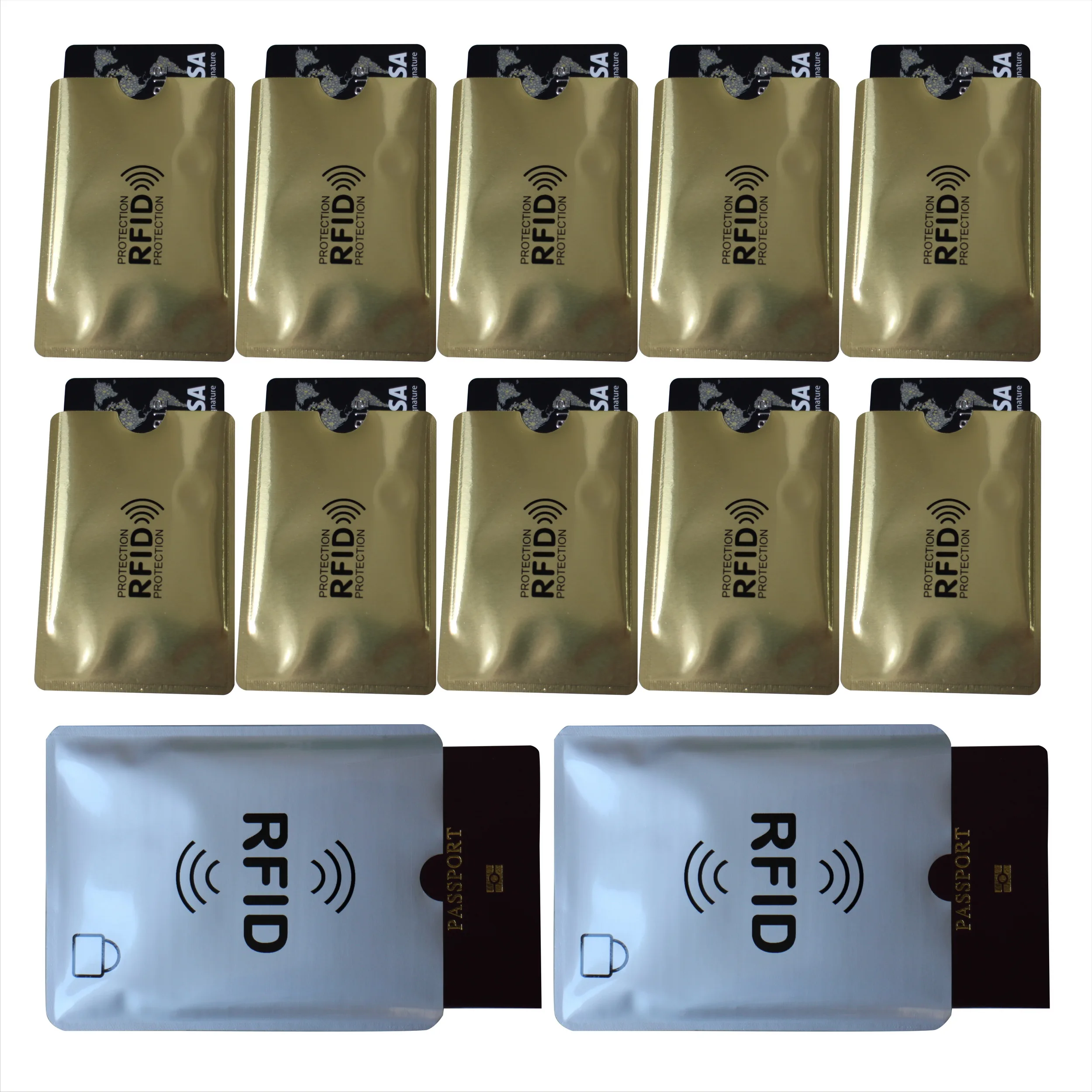 12 шт защита от кражи RFID Кредитная карта ярко-розовый желтый зеленый синий