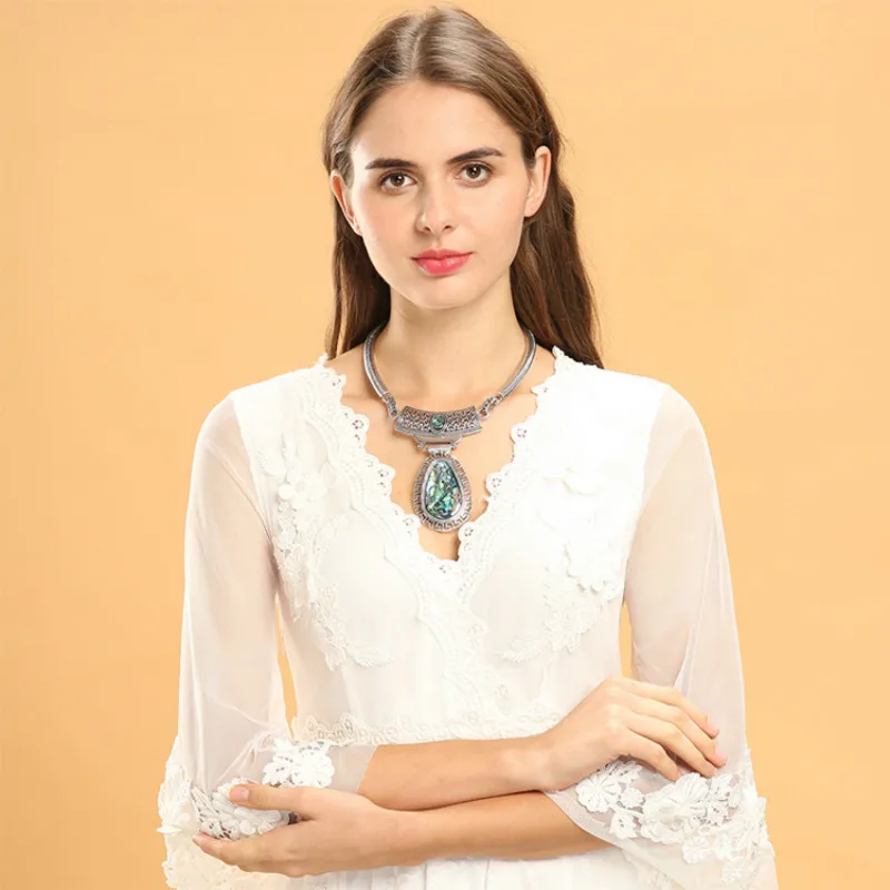 New Products Women's National Style Necklace Women Pendant Jewelry Accessories Bijoux Femme Christmas Gift | Украшения и