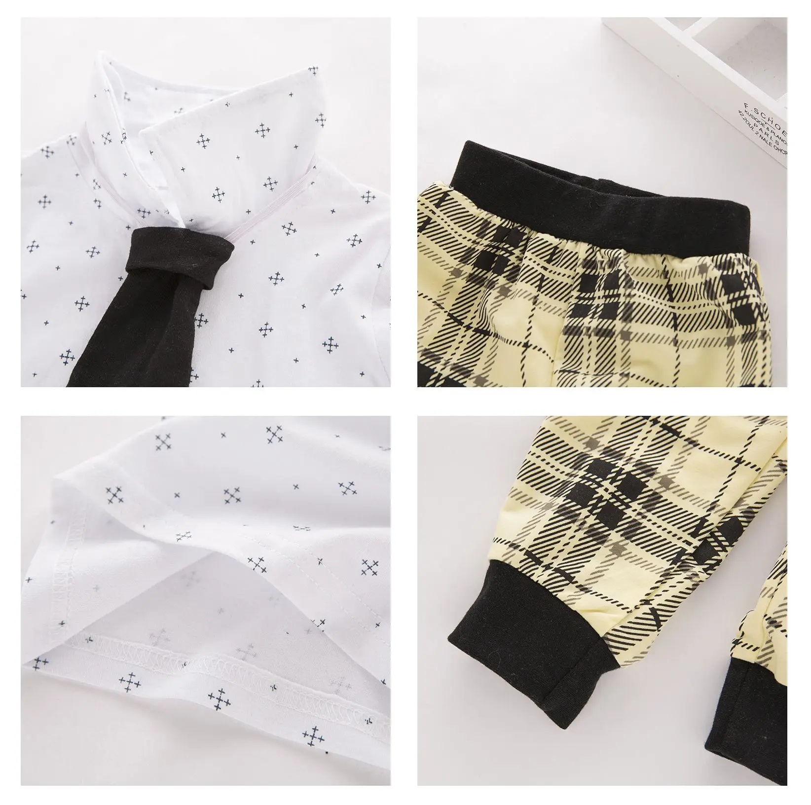 5 шт. Костюм Джентльмена для маленьких мальчиков рубашка Блейзер штаны в клетку