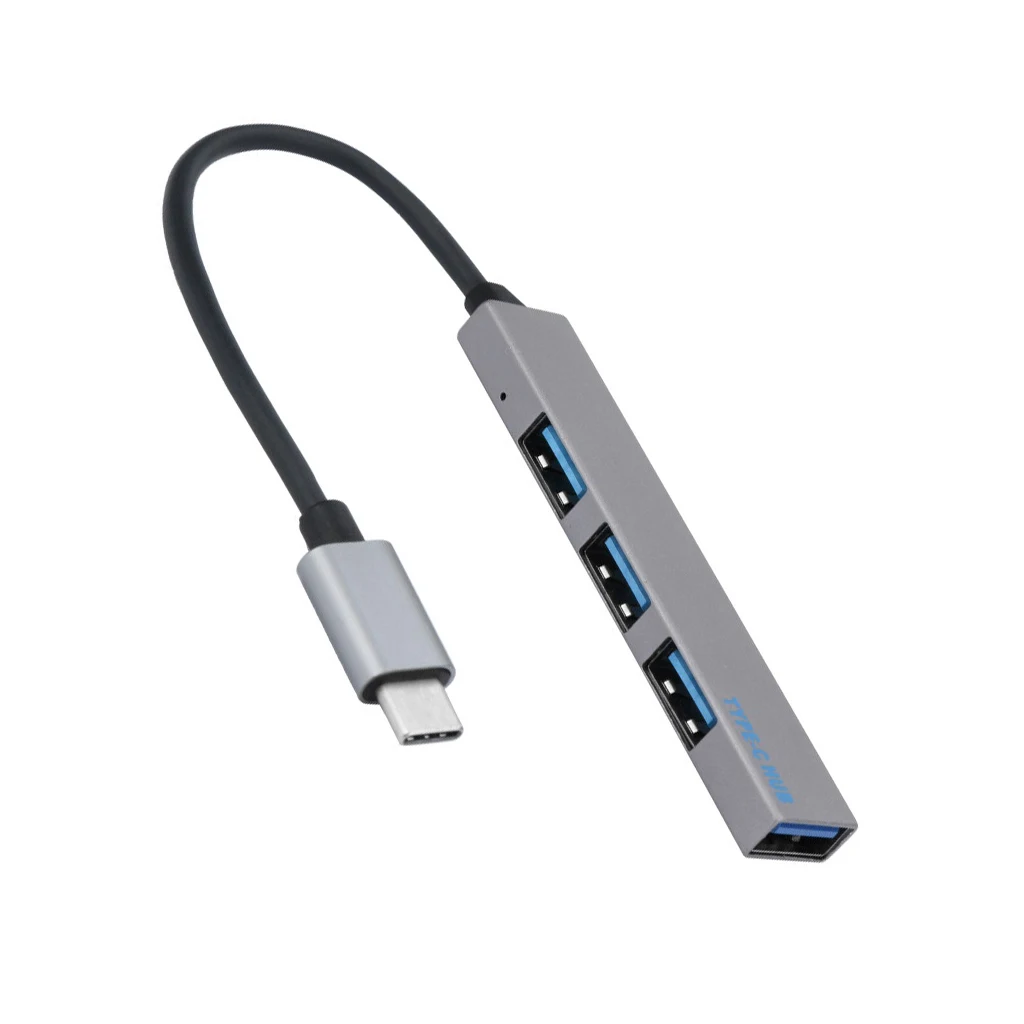 Usb-концентратор Type-C-4 экспандер Ультратонкий Мини Портативный 4-портовый Usb 3 0