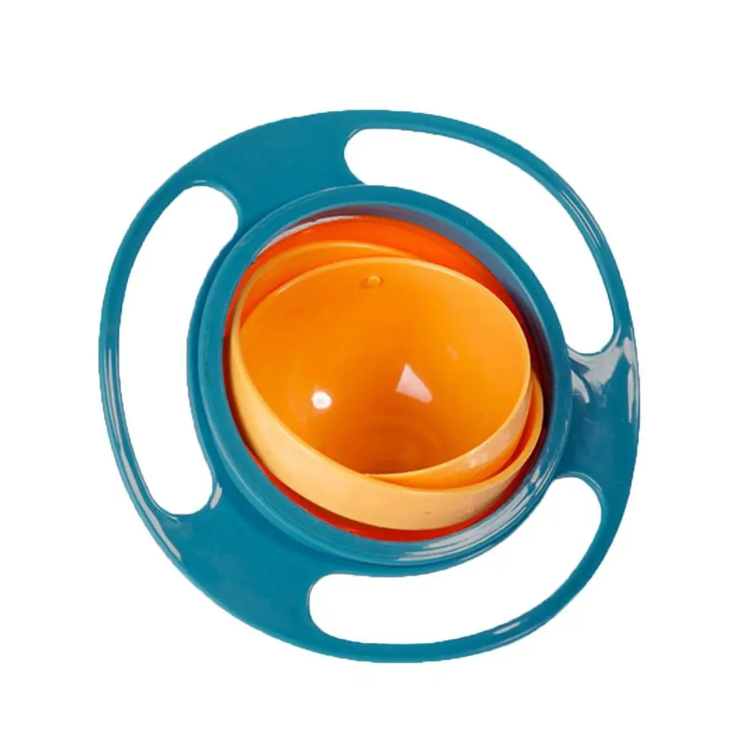 Портативный 360 вращение для маленьких детей обучение миска питомца без разлива 9 8