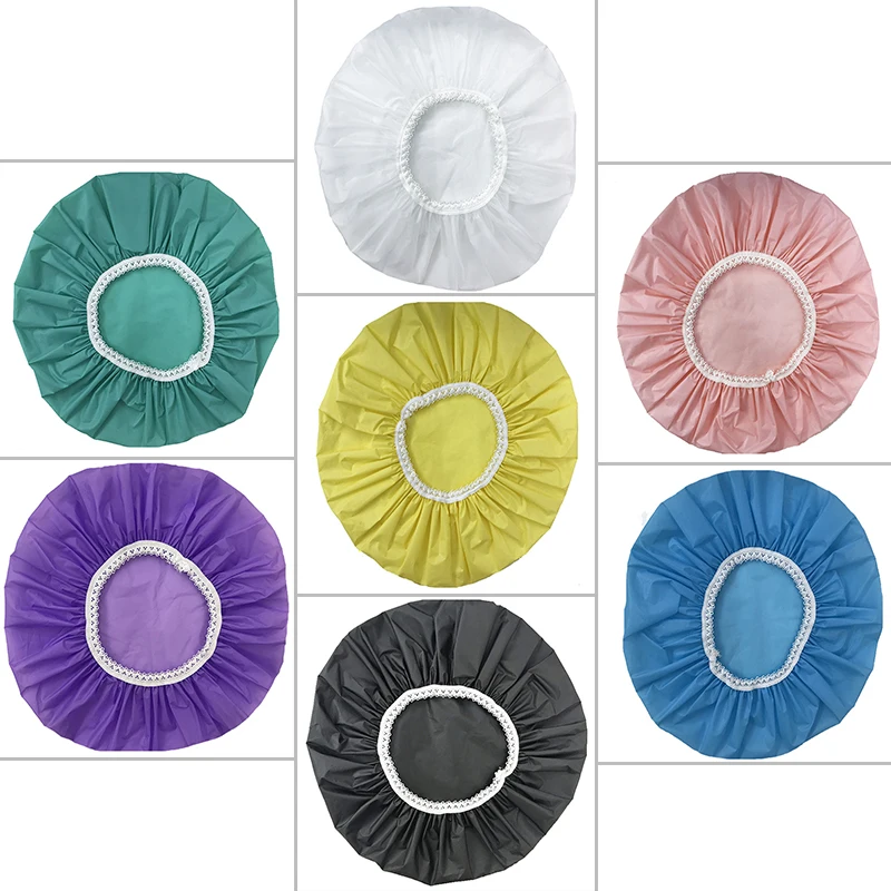 1 шт. шапочка для душа водонепроницаемая цветная эластичная купания крышка волос