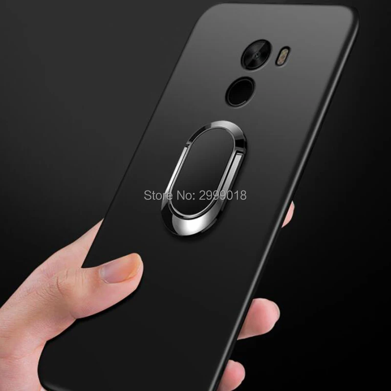 Чехол для Xiaomi Mi5s Plus силиконовый Магнитный чехол с кольцом пальцев в автомобиле Mi M