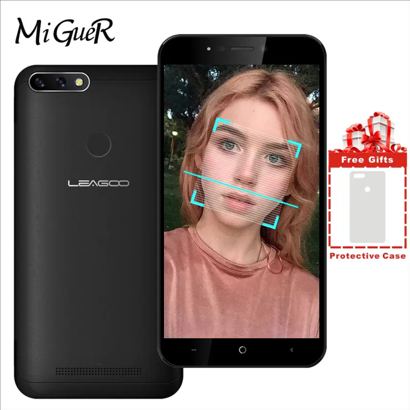 LEAGOO POWER 2 PRO 5 &quotHD Мобильный телефон Android 8 1 MTK6739 4 ядра ГБ + 16 4000 мАч отпечатков