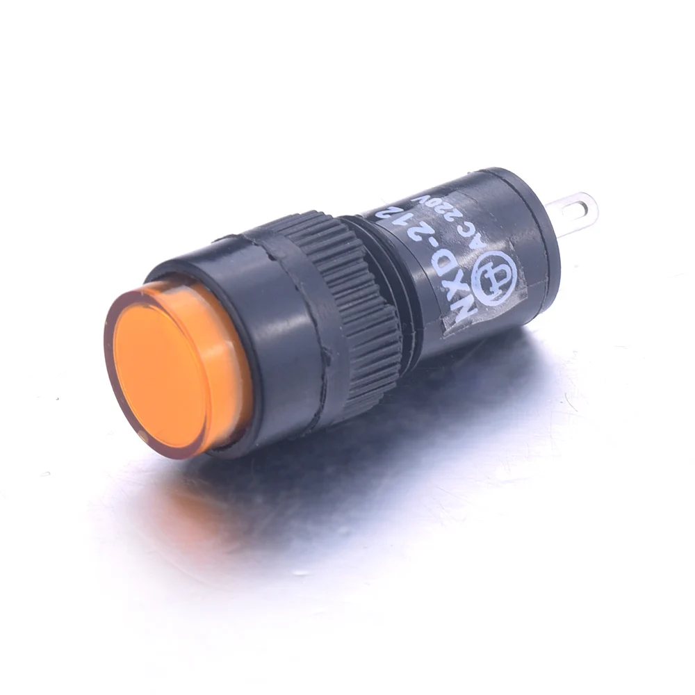 5 шт. Красный Зеленый Желтый цвет 12 мм светодиод для монтажа на панель индикатор
