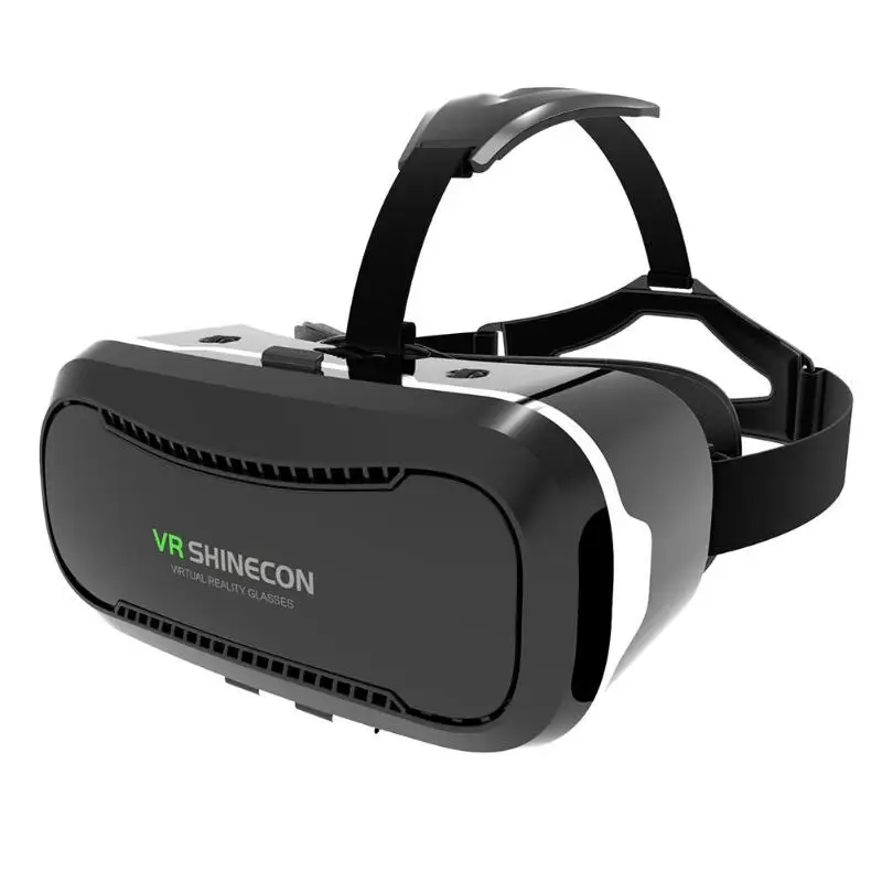 SHINECON SC-G02 Leather 3D Cardboard Helmet Virtual Reality VR Glasses | Электроника