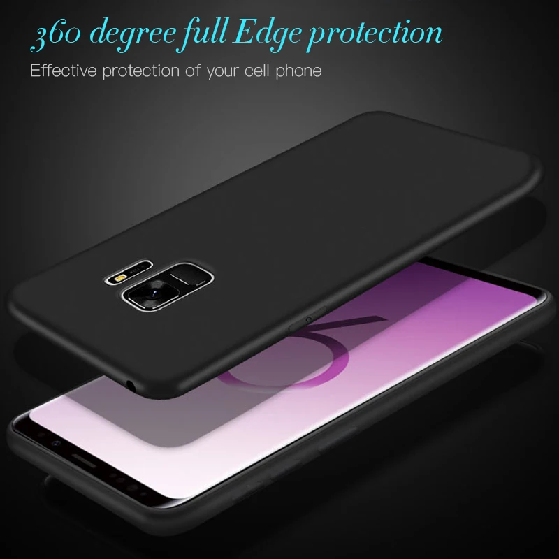 Phone Case For Samsung S9 S8 Plus S7 S6 Edge Note 8 9 Ultra Thin Matte Soft Silicone Back Cover J5 J7 A5 A8 J8 Coque |