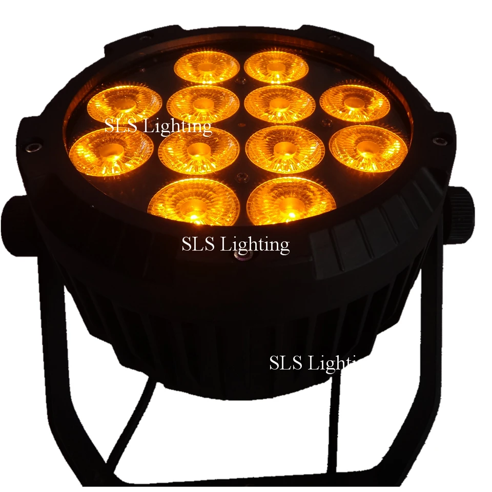 8 шт./лот с полетным чехлом новый светодиодный светильник 12x18 RGBWA + UV 6 в 1 плоский