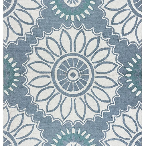 Rizzy Home Azzura Hill Collection Tufted Area Rug 2ɶ&quot x 8' Gray Ivory Sage Green | Дом и сад