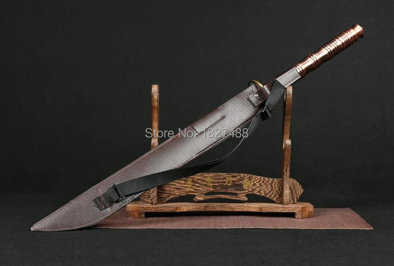 Стальная ручка Китайский кунг фу Broadsword меч ушу дадао сильный сложенный стальной