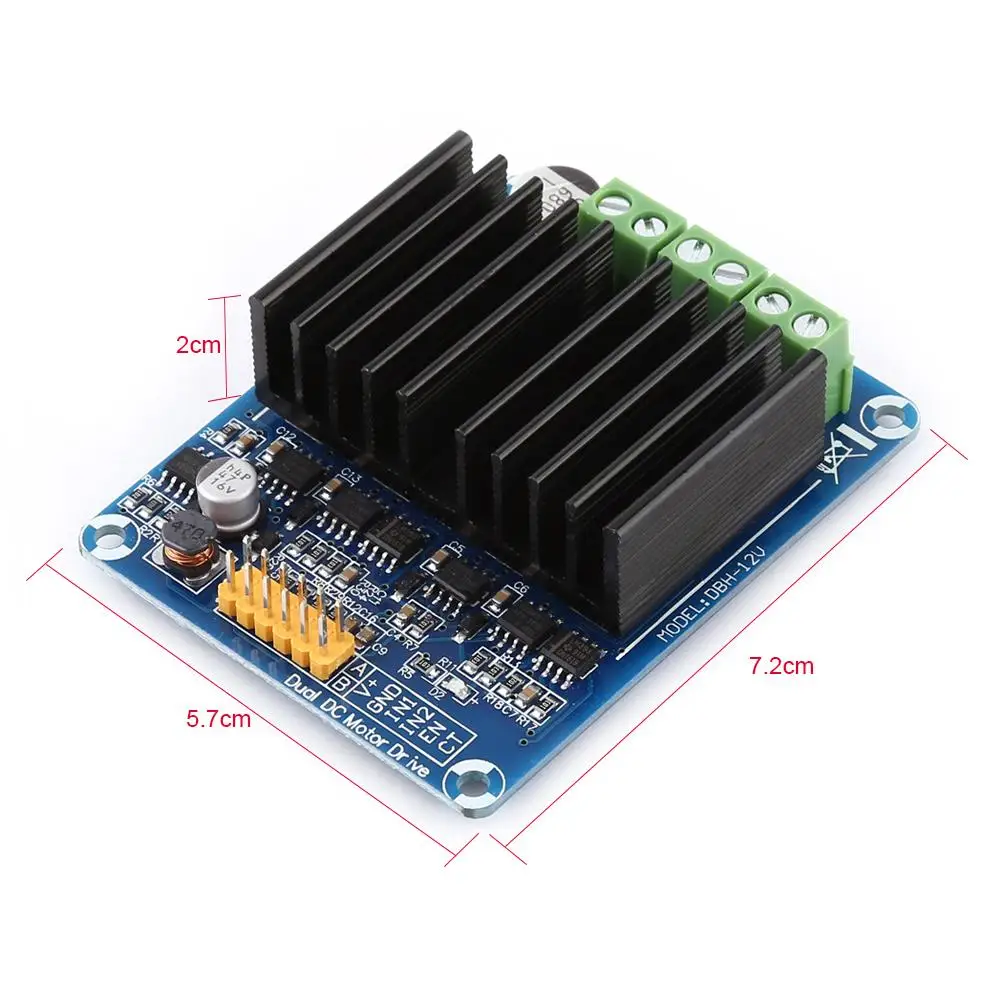 DC5 12V 0A 30A контроллер двигателя двухканального модуля управления мостом H|Драйвер