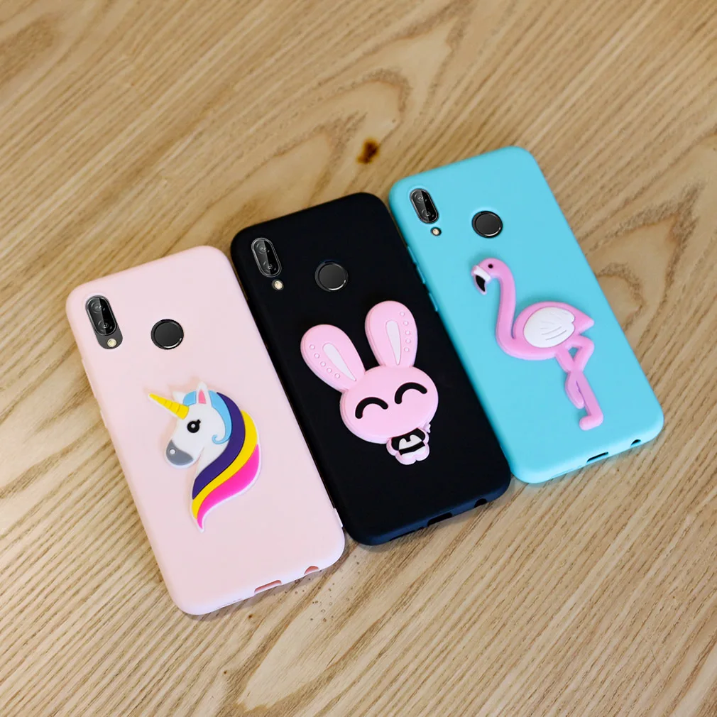 Мягкий чехол для huawei P20 Lite ультра тонкая задняя крышка силиконовый 3D бренд