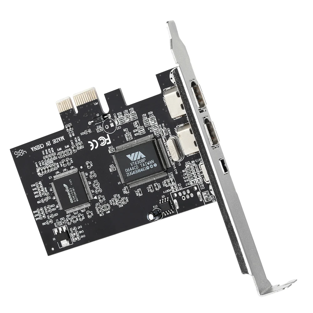 Firewire внешний контроллер 3 портовая Плата расширения 1394A PCI Express адаптер для E