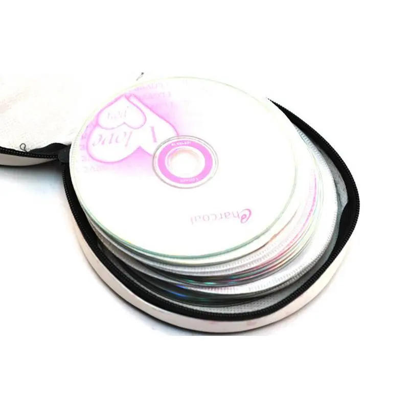 Чехол для хранения дисков с 24 разъемами чехол DVD и CD игр сумка органайзер кошелек