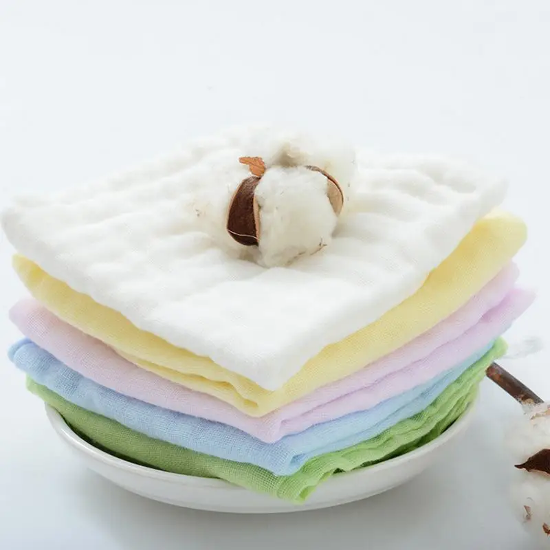 Хлопчатобумажная марля 6 слойный моющийся платок из жаккардовой ткани детский