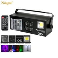 with remote control led 4in1 laser flash gobo strobe butterfly derby light dmx disco party home entertainment stage light effect