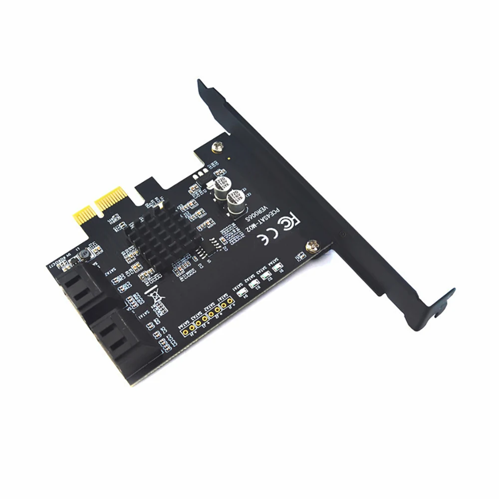 SATA 3 0 карта расширения для PCI E 4 порта 6G Riser Card Расширенная IPFS преобразования