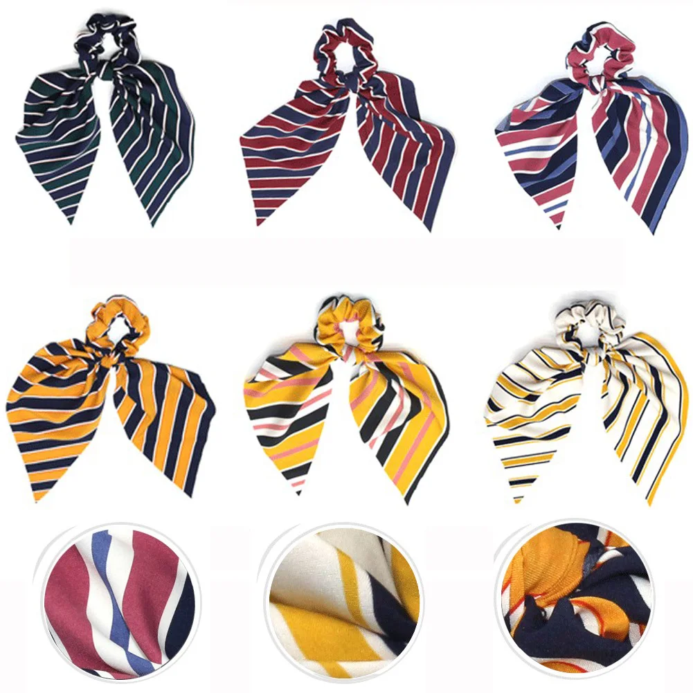 Женская резинка для волос в полоску эластичная стиле Бохо аксессуар 2019| |