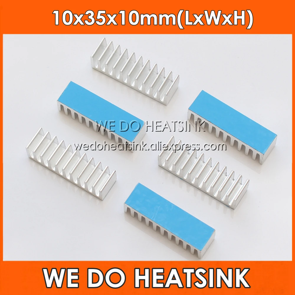 50pcs Heatsink 16x11x5mm Aluminum Heat Sink for RAM Chipset PC Computer IC 