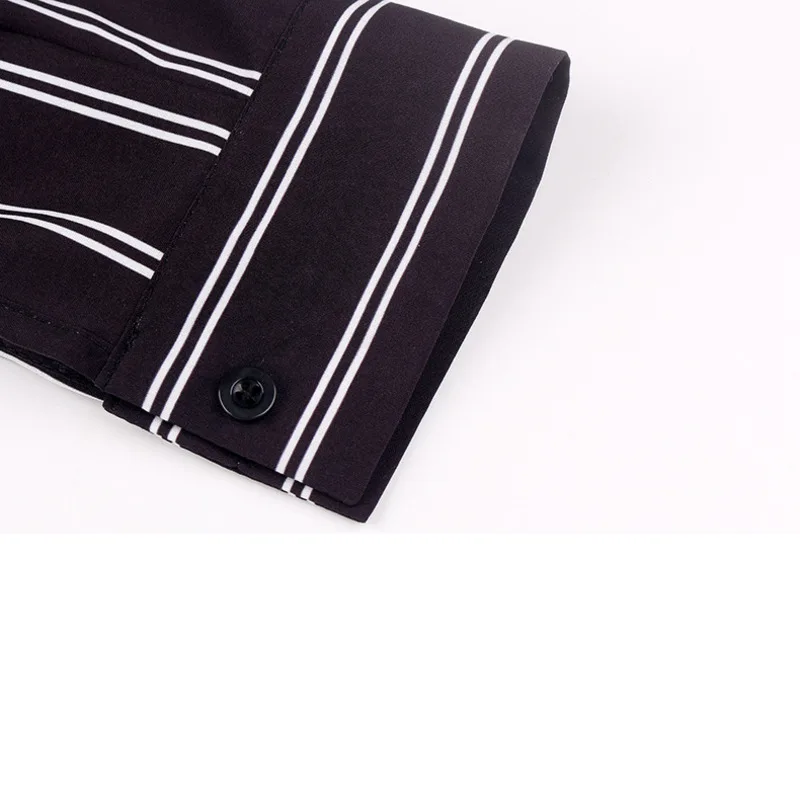 

Spring Ladies Office Shirts Turndown Collar Striped Button Long Sleeve Korean Style Blouse Vetement Femme Ez*
