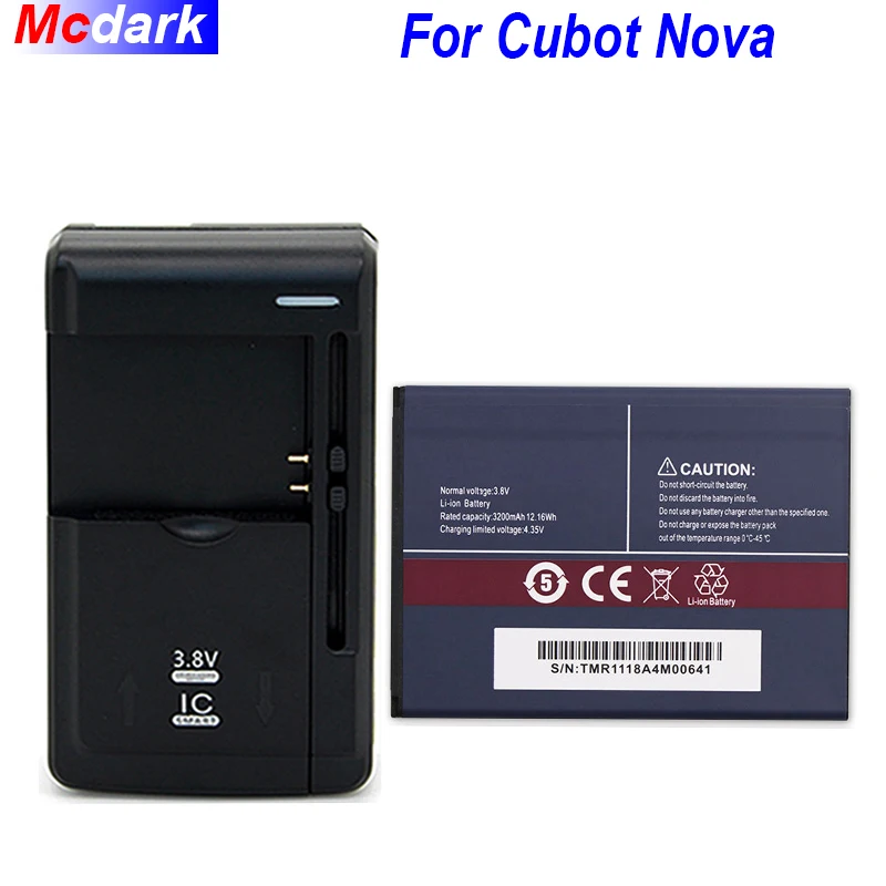 Mcdark лот = 1 шт. + Зарядное устройство 3200 мА/ч Батарея для Cubot Nova мА/ч. аккумулятор