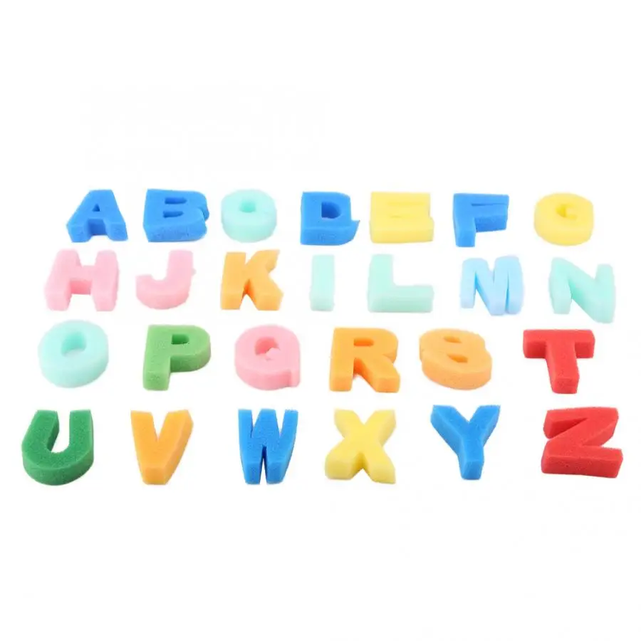 Товары для рисования Artes 26 шт. Capital Letters Kid нарисованная печать губка штамп