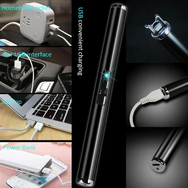 Зажигалка электронная для зарядки Arc Igniter импульсный зажигатель дома кухни