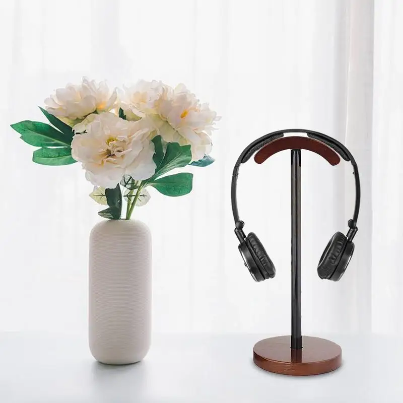 Подставка для наушников DIY Стильный Орех цвет твердый деревянный наушник стойка