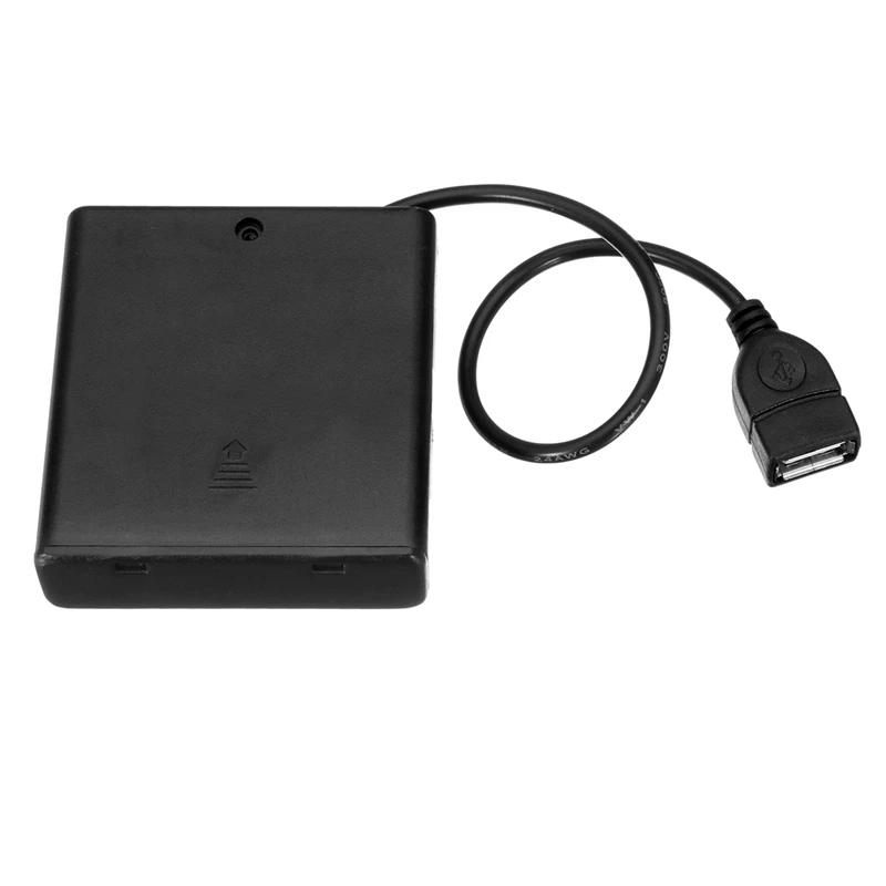 2018 лучшая портативная коробка для хранения аккумуляторов DC5V Mini AA чехол USB блок