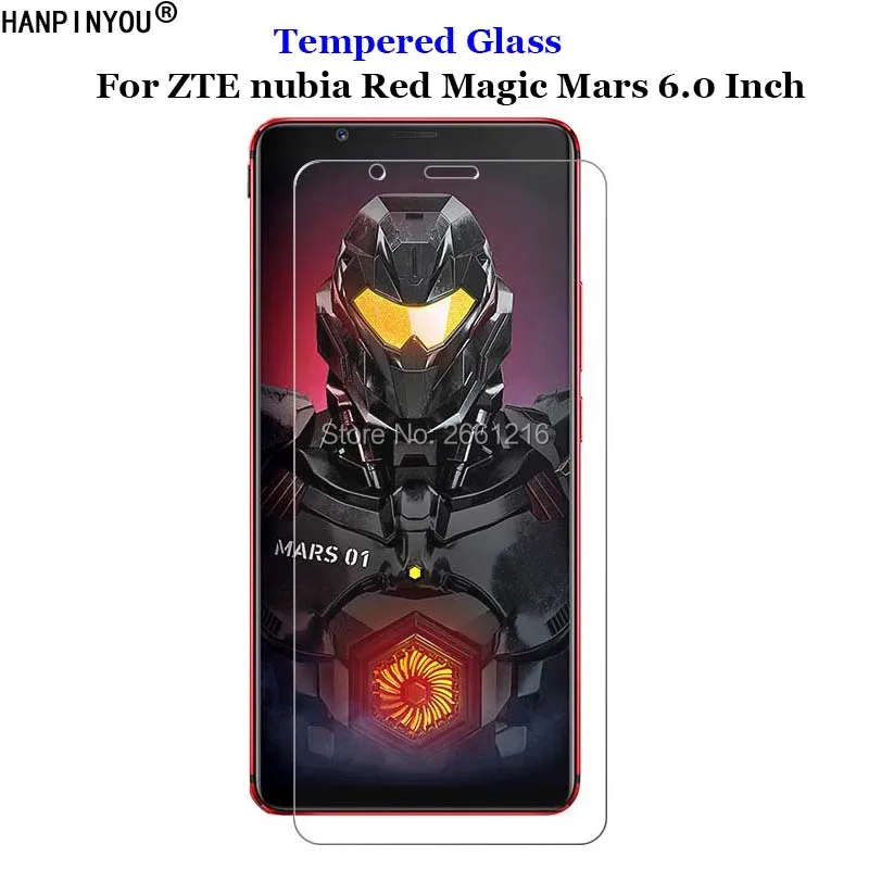 Закаленное стекло 9H 2.5D для ZTE nubia Red Magic Mars Премиум Защитная пленка экрана NX619J 6 0