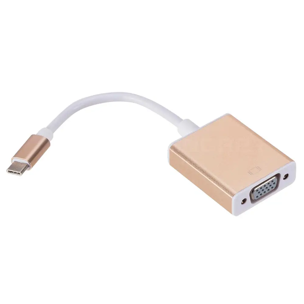 Адаптер для видеокабеля Type C док станция USB 3 1 к VGA 1080P HD конвертер телефона MacBook