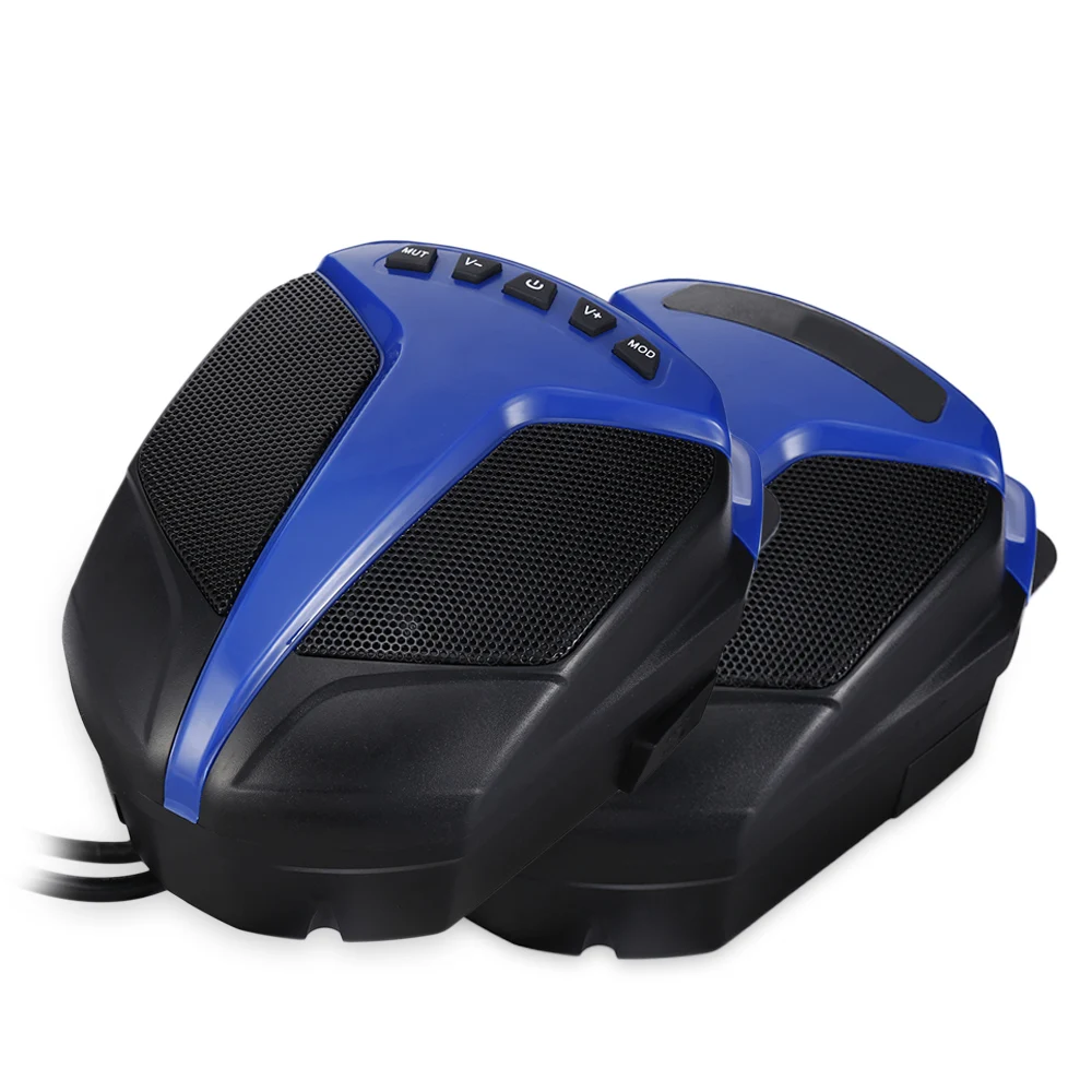 Пара MT486 мотоцикл аудио Bluetooth Динамик сабвуфер музыка MP3 плеер FM радио для