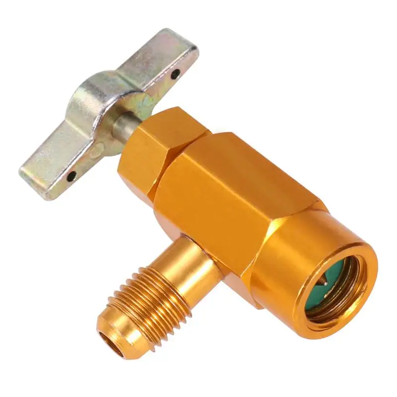VORCOOL Can Dispensing R-134a AC Refrigerant Tap 1/2&quot ACME Thread Valve Tool Bottle Opener |