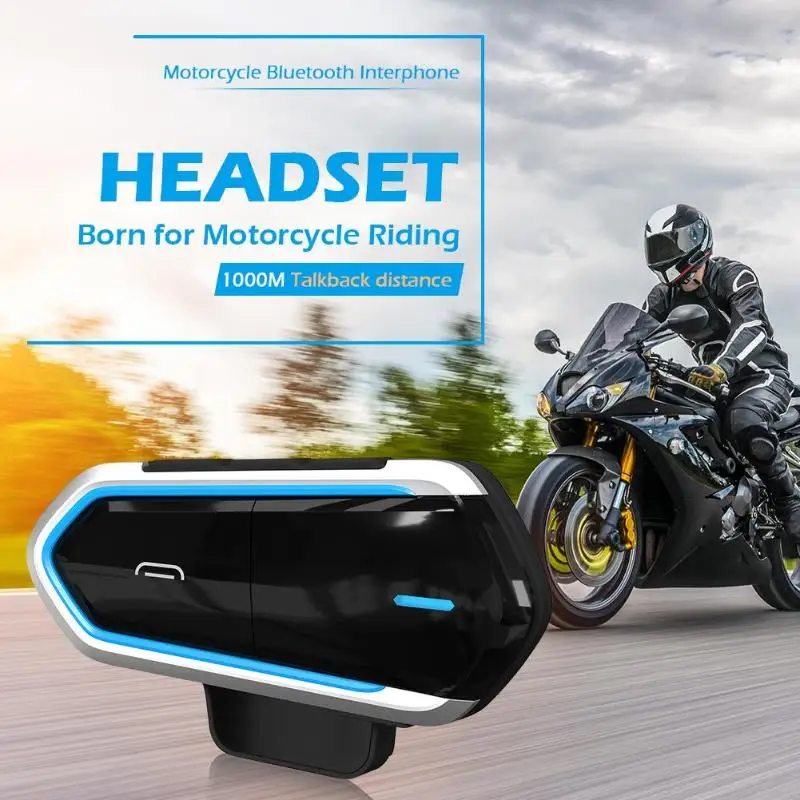 VODOOL мотоциклетный шлем гарнитура 450 мАч беспроводной Bluetooth домофон Handsfree стерео