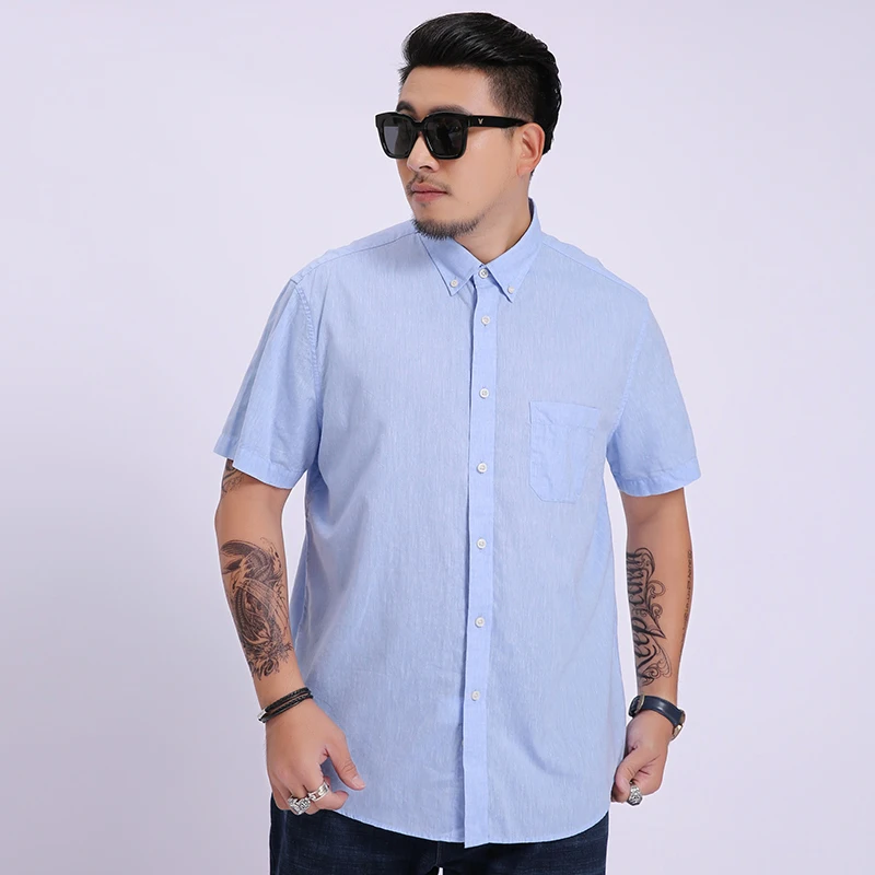 10xl 8xl 6xl 5xl 2018 Summer New Men Shirt Fashion Plaid Printing Male Casual Short Sleeve Large Size Brand Men's Clothing | Мужская
