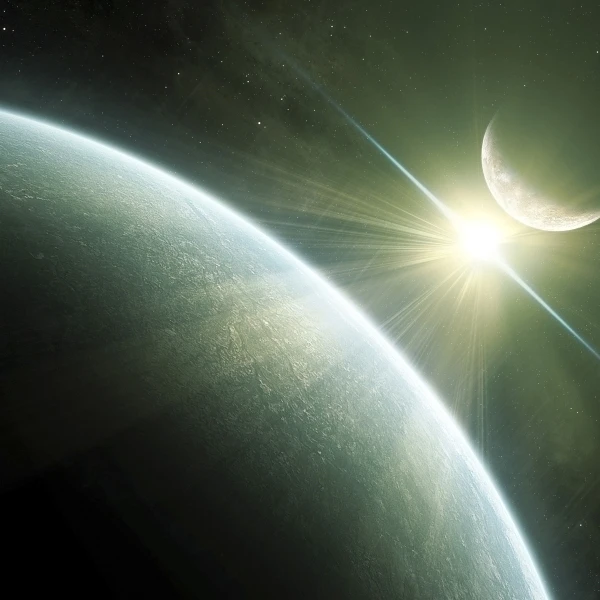 Концепция художника Epsilon Eridani a possible habitable плакат "Планета" Print (36x22) | Дом и сад