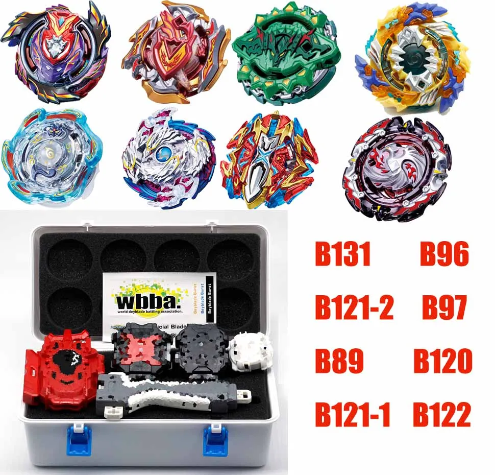 TAKARA TOMY 8 шт./компл. Beyblade Burst (3 пусковых устройства + 1 ручка металлический Funsion 4D B133