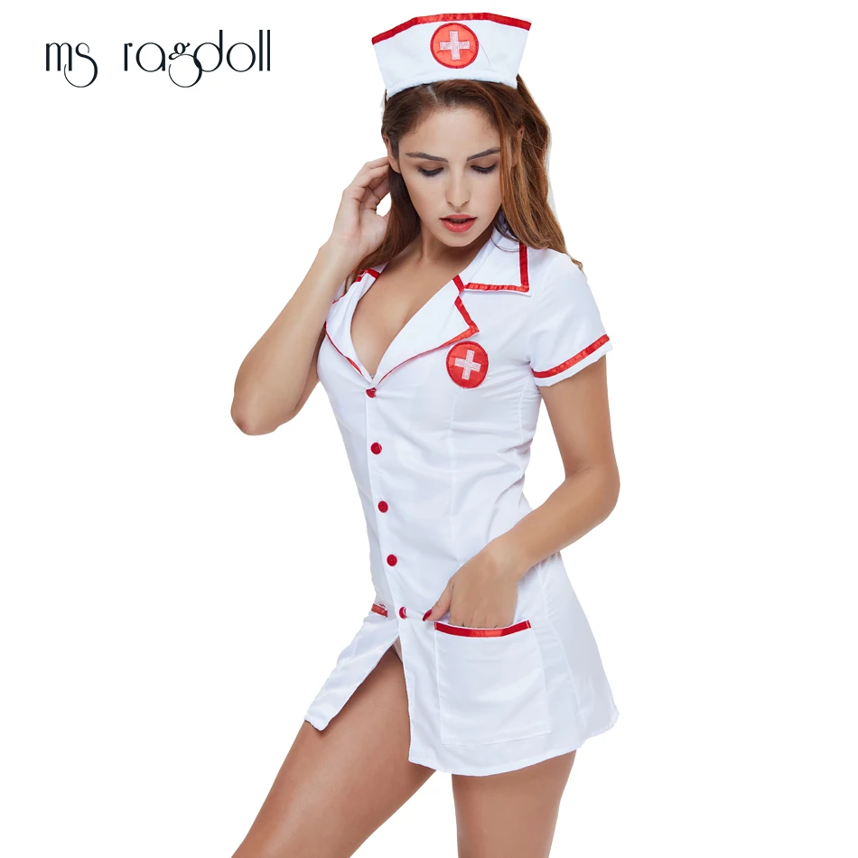 MS Ragdoll Babydoll медсестра форма косплэй Erotico костюм белье пикантные горячие