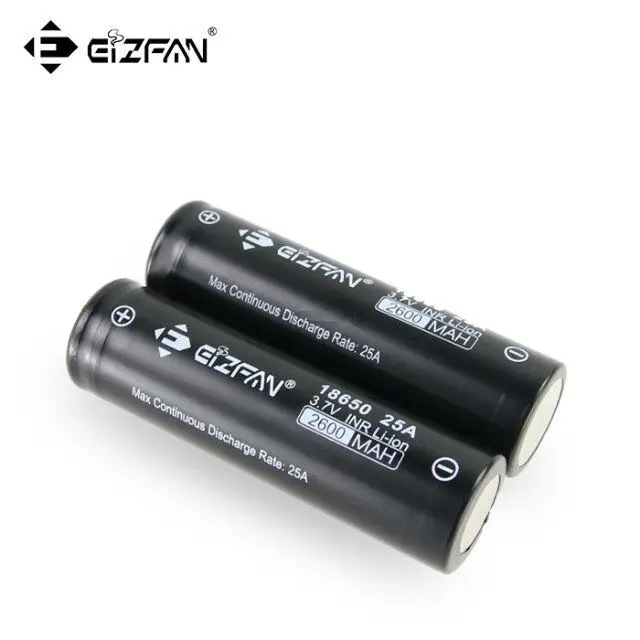 EIZFAN IMR 18650 2600mAh 25A литиевая батарея EFAN для Voopoo Drag SMOK Alien Vaporesso Revenger Vapor Storm Vape Box Mod