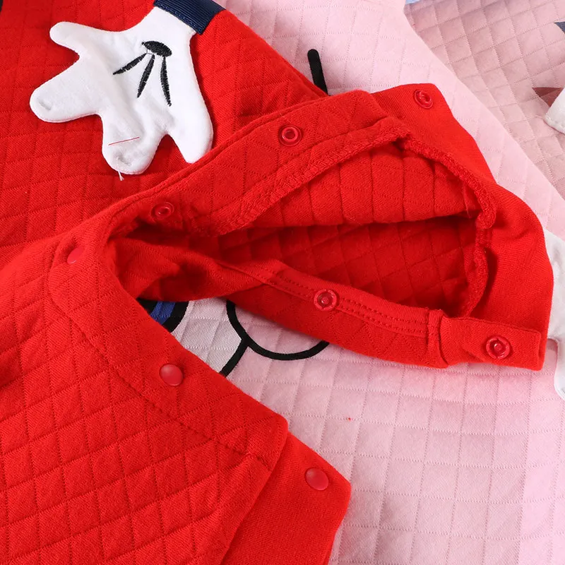 Isa Kids 0-12M newborn rompers jumpsuit overalls warm winter clothes Unisex baby girls boy cotton romper christmas costume | Детская