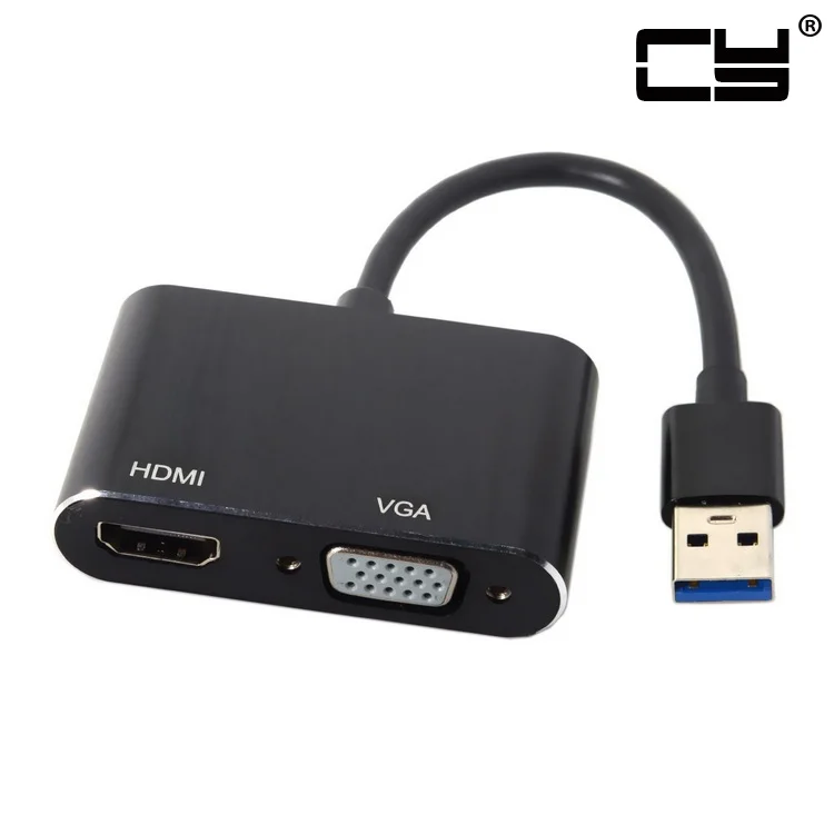 Кабель переходник с USB 3 0 и 2 на HDMI VGA HDTV 1080 P внешняя видеокарта для