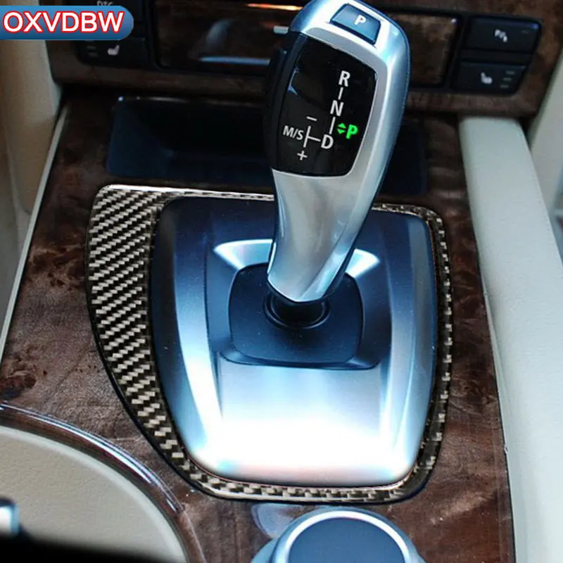 Для bmw e60 5 серии из углеродного волокна внутренняя Центральная панель