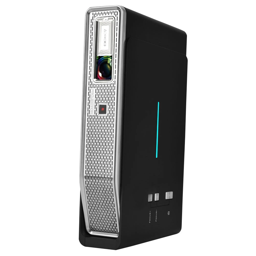 Портативный 3D мини домашний проектор HD 1080P DLP умный медиаплеер HDMI USB Домашний