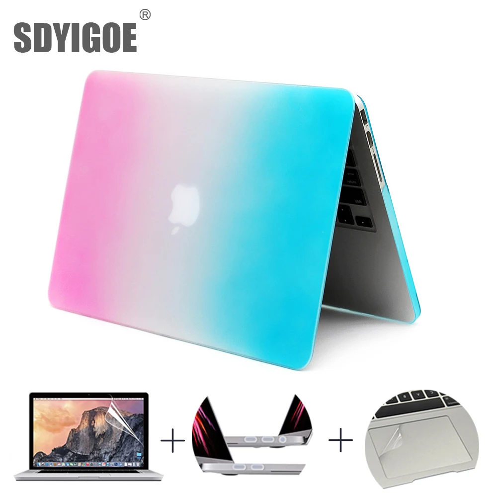 

Матовый устойчивый к царапинам чехол для ноутбука MacBook Retina pro13 15 12 11 дюймов с сенсорной панелью A1706 A1707 A1990 13air 2018 A1932