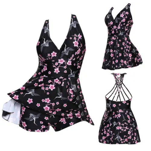 Новинка 2019 года для женщин танкини купальник цветочный довольно Пляжная Push Up