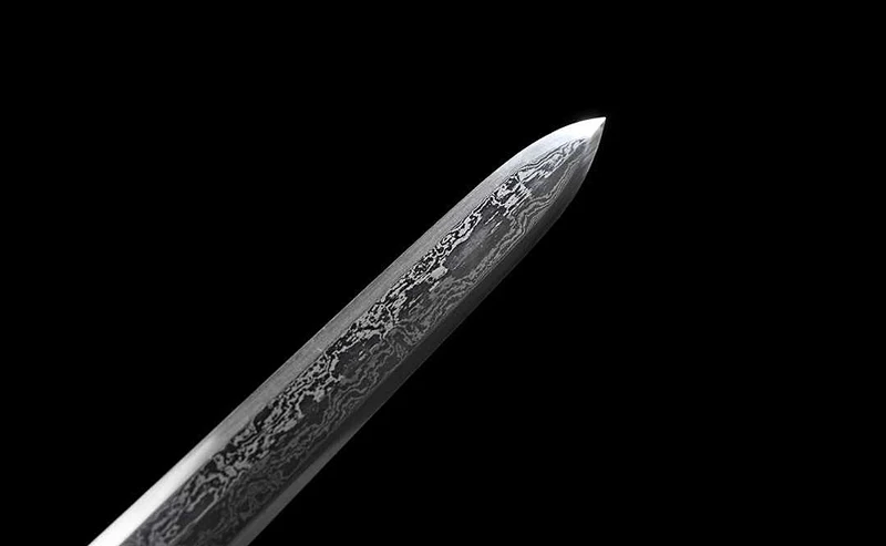 Полностью ручной работы китайский дамасский меч в сложенном виде сталь полное